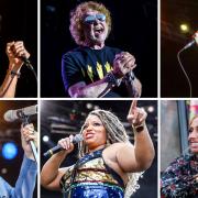 Mick Hucknall performing in Hatfield Park. Simply Red were supported by Lisa Stansfield and Marisha Wallace, with TV celebs Stacey Solomon and Joe Swash in the crowd.