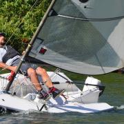 Alan Campbell won both pursuit races at Welwyn Garden City Sailing Club.