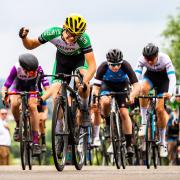 Calum Moir of Welwyn Wheelers takes the win in the U16 National Youth Circuit Race Championship.