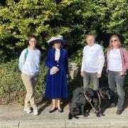 The Helping Herts team. From left to right: Zoe Norton, High Sheriff of Hertfordshire, Gordon Morrison, Catherine Hemming