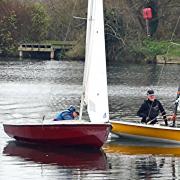 Dave Lambert in the yellow Supernova wins race two.