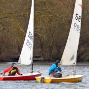 The Hansen brothers battle it out at Stanborough Lakes.