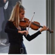 Violinist Gabriella Bavetta is performing with Hertfordshire Philharmonia