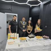 Mayor Cllr Pankit Shah at the opening of Heleen Aesthetics