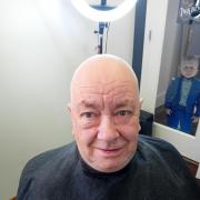 Andy Gunn went bald in aid of Great Ormond Street Hospital