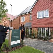 Potential buyers were shown four and five-bedroom homes at King George's Vale.