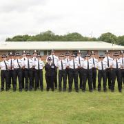 Hertfordshire Constabulary's new recruits with Assistant Chief Constable Genna Telfer.