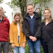 L-R: AS Handover's Michael Venus, Rachel Rudd, head brushmaker Craig Morton and Charlotte Wormley-Healing.