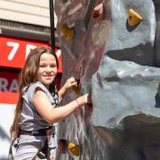 Rock climbing fun at Hatfield Community Fair