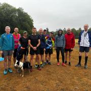 Johan Preis and GCR friends at his 250th parkrun at Panshanger. Picture: GCR