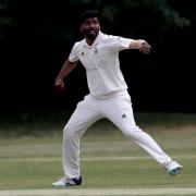 Radhakrishna Marripati got an important wicket as WGC won promotion in a play-off. Picture: TGS PHOTO