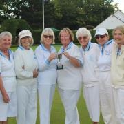 North Mymms Bowls Club's ladies won were runners-up in the district double rink competition. Picture: NORTH MYMMS BC