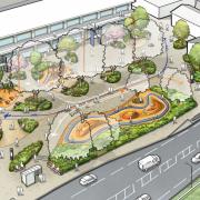 A CGI image of what the new Market Place layout could look like.