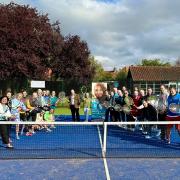 Players and officials at Orchard Tennis Club's charity tournament. Picture: ORCHARD TENNIS