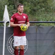 Ben Ward-Cochrane scored Potters Bar's second at Chatham. Picture: MANDY DAVIES