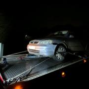 Police seized the car after it was abandoned by the driver.