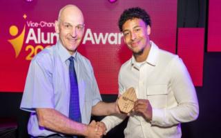 Kit Brown receives his Rising Star award.