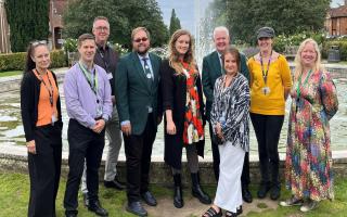 Anglia in Bloom judges visited Welwyn Garden City on July 15.