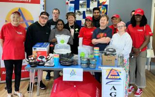 The donation included essential kitchen equipment and supplies, including electric stoves, pans, jugs, and other items