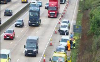 LIVE: Hour-long delays after crash closes three lanes on M25