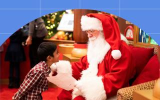 Santa will be greeting families in his grotto from the end of November