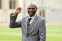 Luther Blissett with his OBE