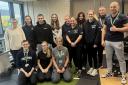 Sports science academics and students at Wrexham University helped to conduct the testing