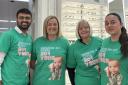 The London Colney Specsavers Team wearing green for Ruby
