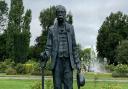 The Ebenezer Howard statue in Welwyn Garden City town centre.