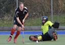 Mark Turpin scored both goals for Potters Bar in the defeat to Waltham Forest. Picture: KARYN HADDON