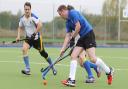 A shot off the heels of Rob Sansom led to the crucial penalty flick for Bishop's Stortford. Picture: KARYN HADDON