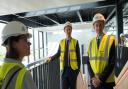 Labour candidates Andrew Lewin and Darren Jones tour the Spectra building