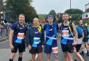 Martin Mitchell, Nick Genever, Chris Baylis and Dom Thomas of Garden City Runners at the Beachy Head Ultra. Picture: GCR