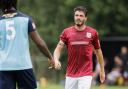 Ronnie Henry scored his first goal for Potters Bar Town in the Isthmian League Premier Division loss at Dulwich Hamlet. Picture: MANDY DAVIES