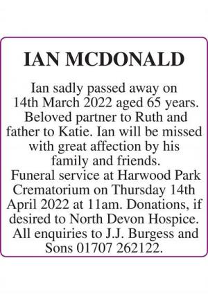 IAN MCDONALD