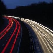 The A1(M) is closed north of the South Mimms junction with the M25.