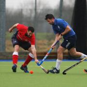 Dan Hatt was in the thick of the action for WGC against St Albans. Picture: KARYN HADDON