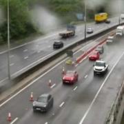 Flooding has caused delays on the A1(M) and M25 this afternoon.