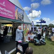 An auction at the Herts County Show.