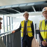 Labour candidates Andrew Lewin and Darren Jones tour the Spectra building