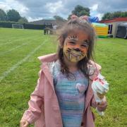 Children had their faces painted at Birchwood's International Summer Fete