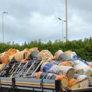 The vehicle was 72 per cent overweight