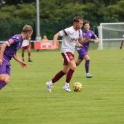 Hotshot Bailey Stevenson netted a hat-trick as WGC won 4-2 at Kidlington in the Southern League. Picture: LINDA BABAIE