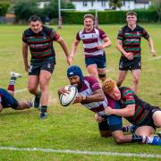 Welwyn in action against Fullerians earlier in the season