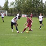 Bailey Stevenson hit the bar with a first-half penalty. Picture: HYWEL RHYS_WILLIAMS