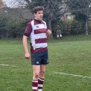 Jack Cotterell got Welwyn's first try against Brunel University. Picture: WELWYN RFC