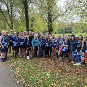 Garden City Runners at the Trent Park cross-country fixture. Picture: GCR