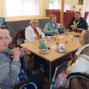 Officers visited the Acacia Street retirement complex