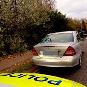 The silver Mercedes was later seized.