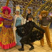 The Snow Queen characters showed up the Welwyn Garden City's Christmas lights switch on